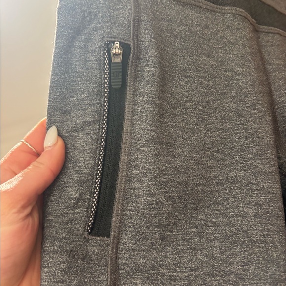 lululemon heathered gray zip-pocket leggings - Picture 8 of 8